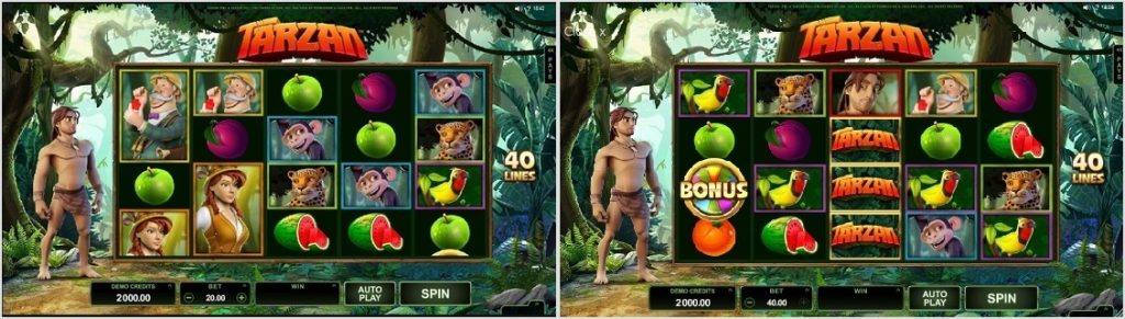 tarzan microgaming