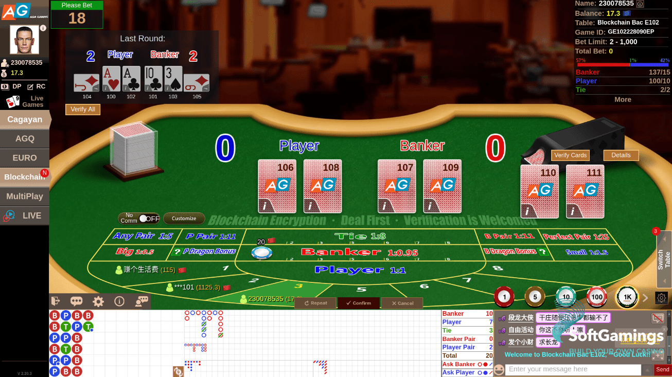 Blockchain Baccarat E102