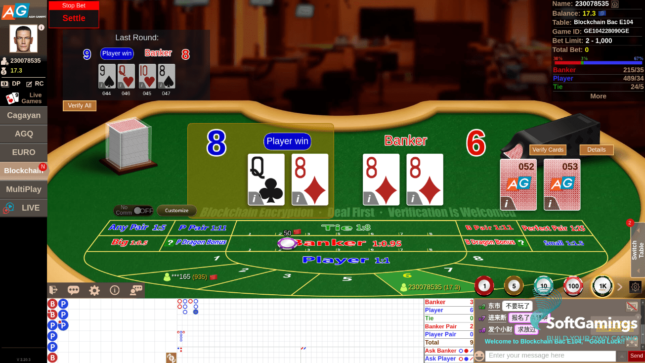 Blockchain Baccarat E104