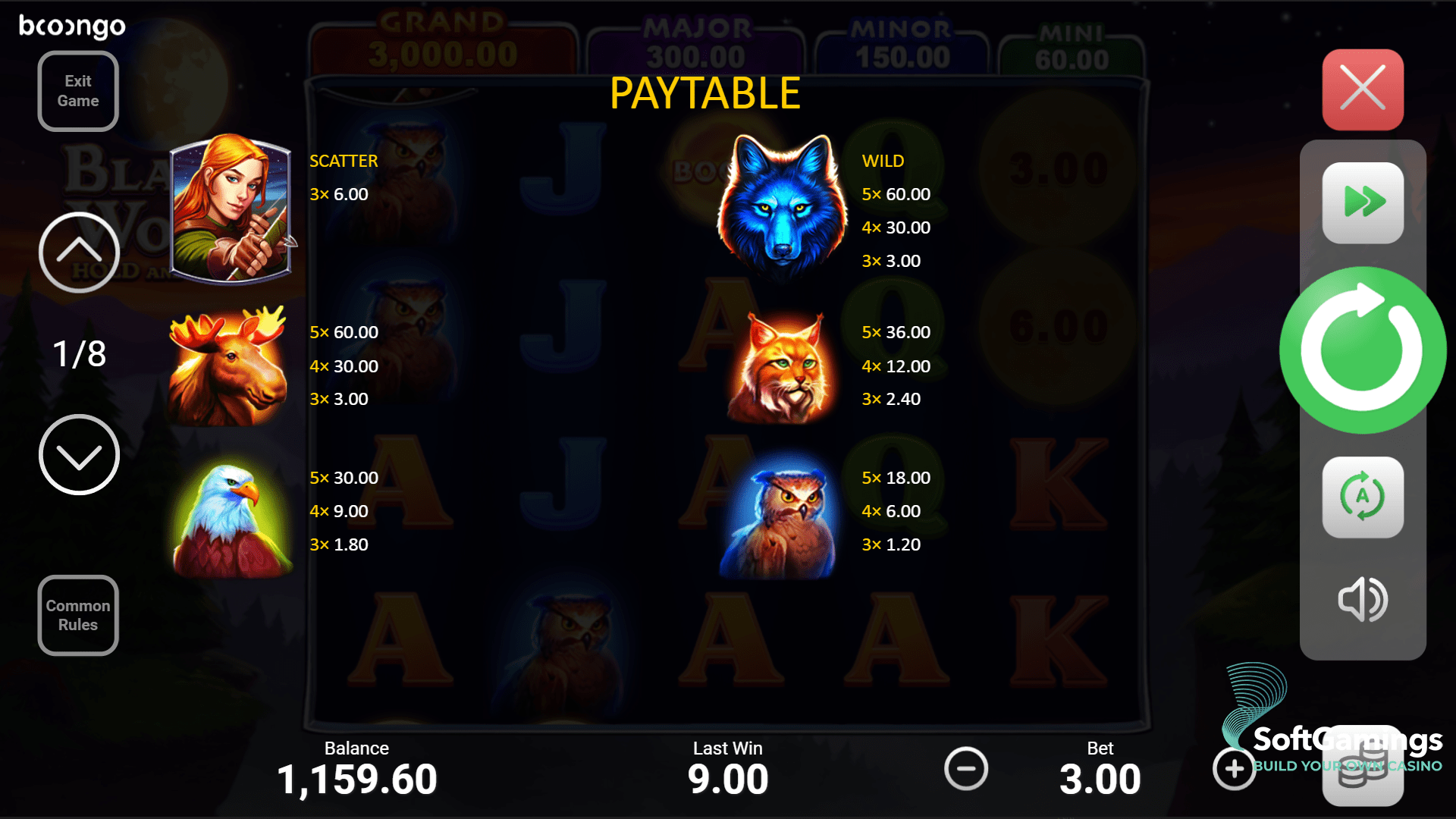 Black Wolf: Hold and Win