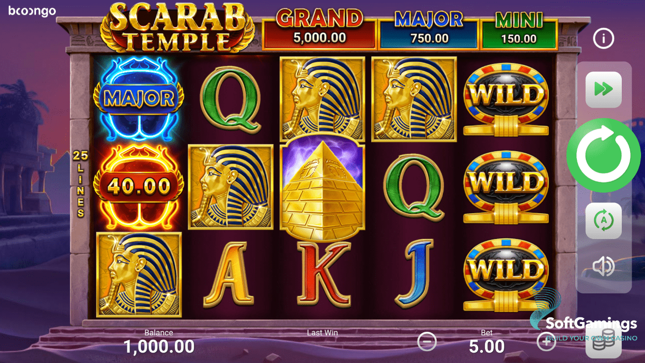Scarab Temple: Hold and Win