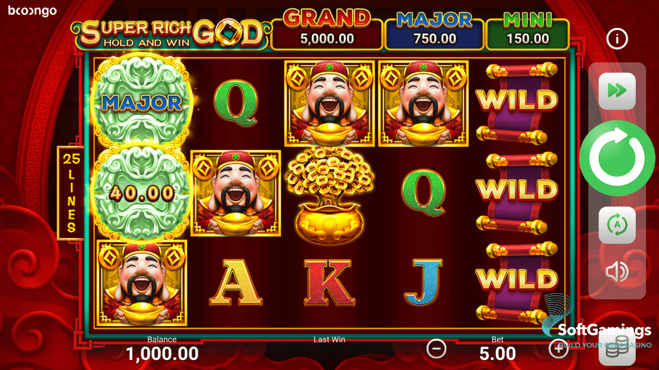 Super Rich God: Hold and Win