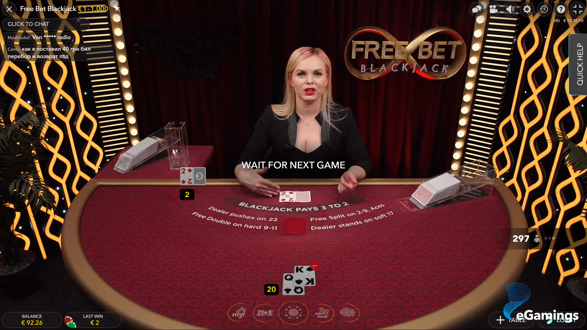 Free Bet Blackjack