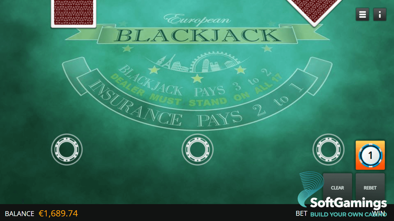 European Blackjack (HTML)