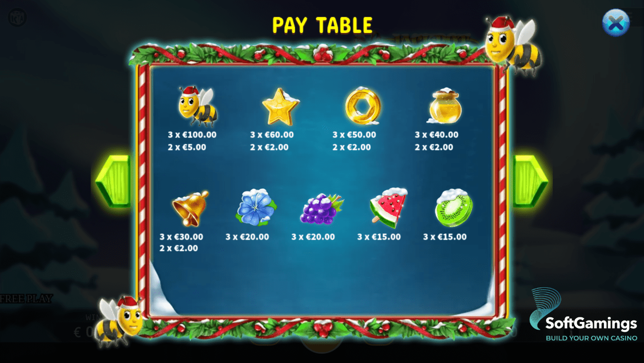 Santa Bumble Bee Hold and Win