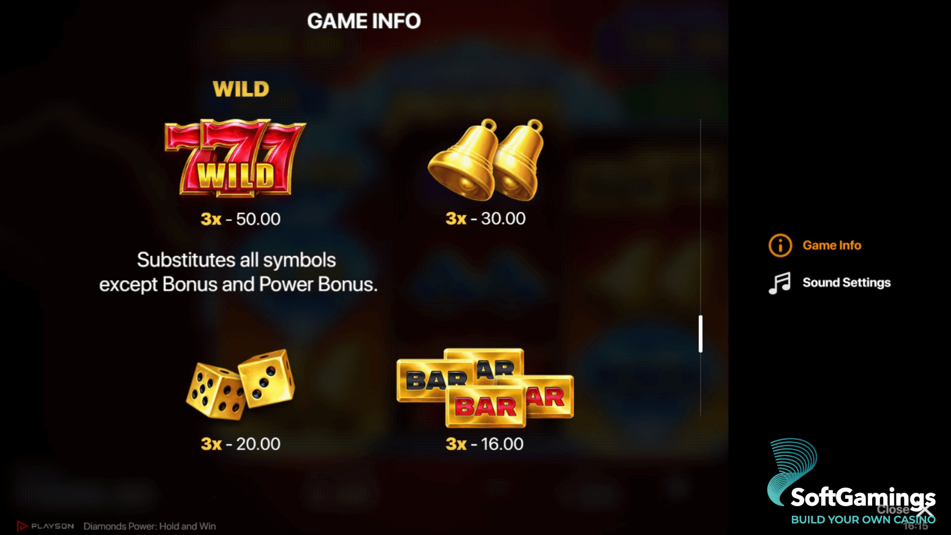 Diamonds Power Hold and Win