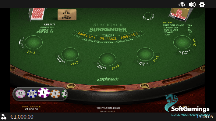 Blackjack Surrender