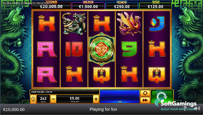 Dragon Tiger Phoenix Turtle