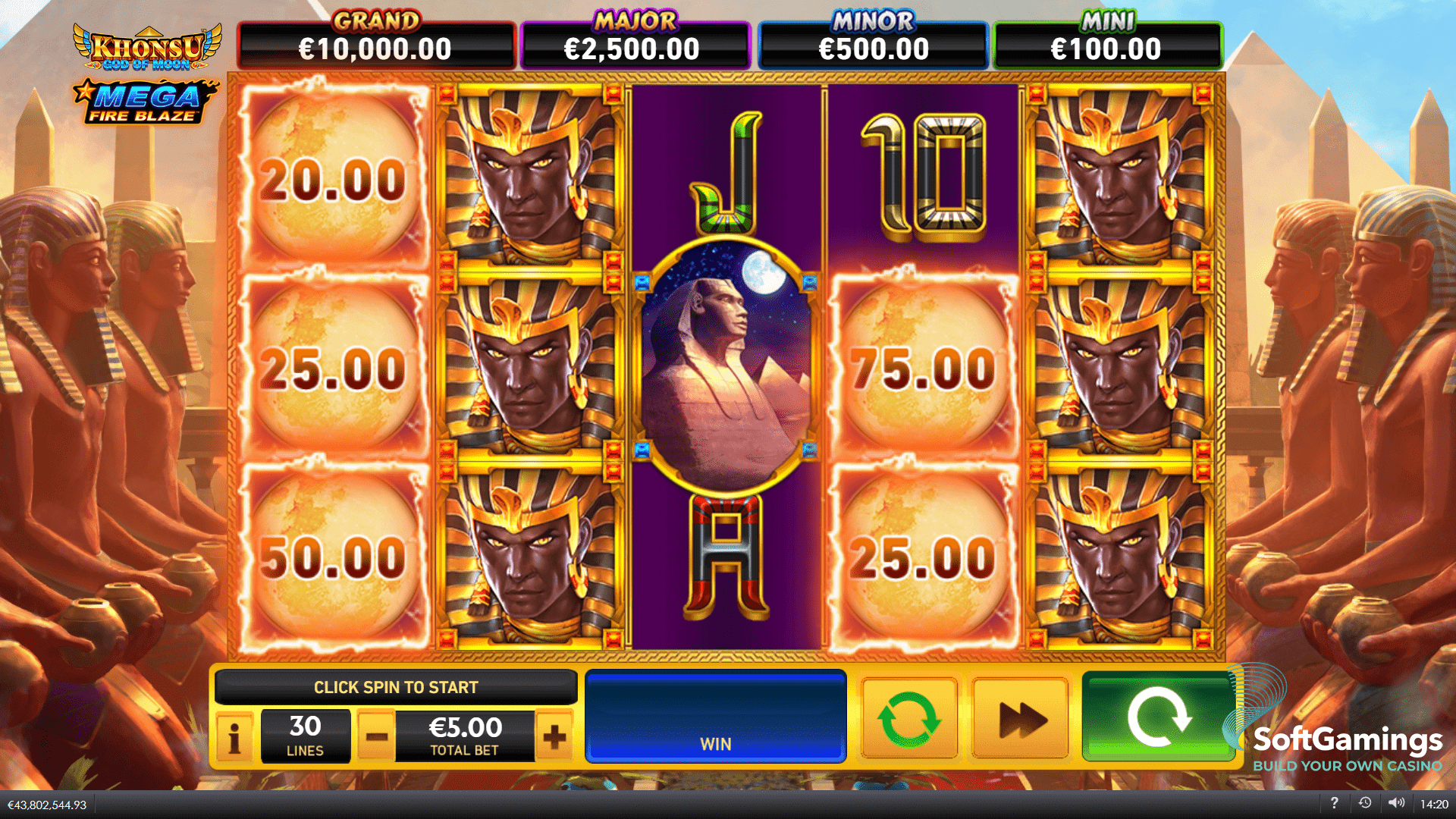 Khonsu God of Moon: Mega Fire Blaze