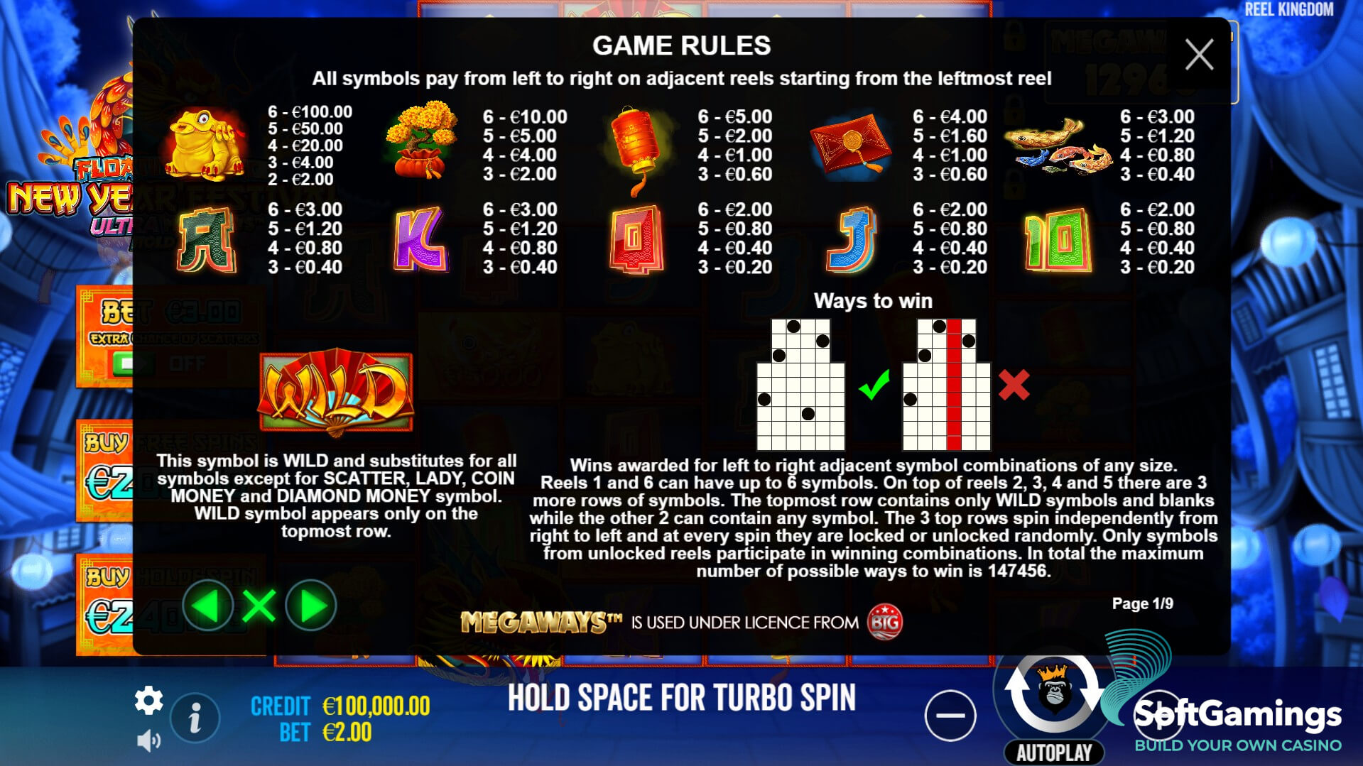 Floating Dragon New Year Festival Ultra Megaways