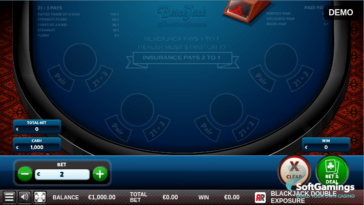 BLACKJACK DOUBLE EXPOSURE