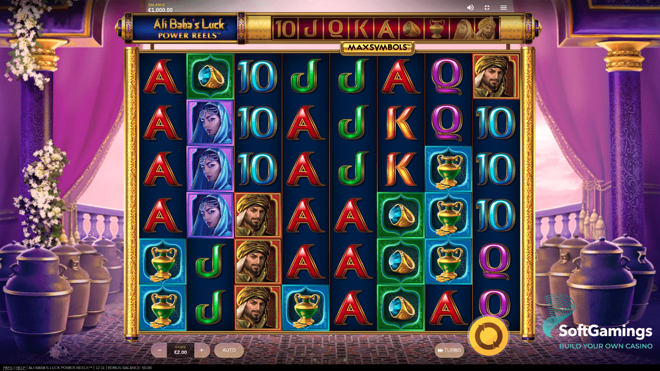 Ali Baba's Luck Power Reels