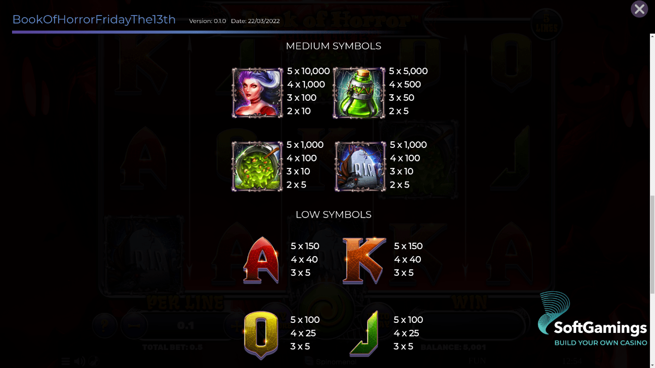 Book Of Horror - Friday The 13th