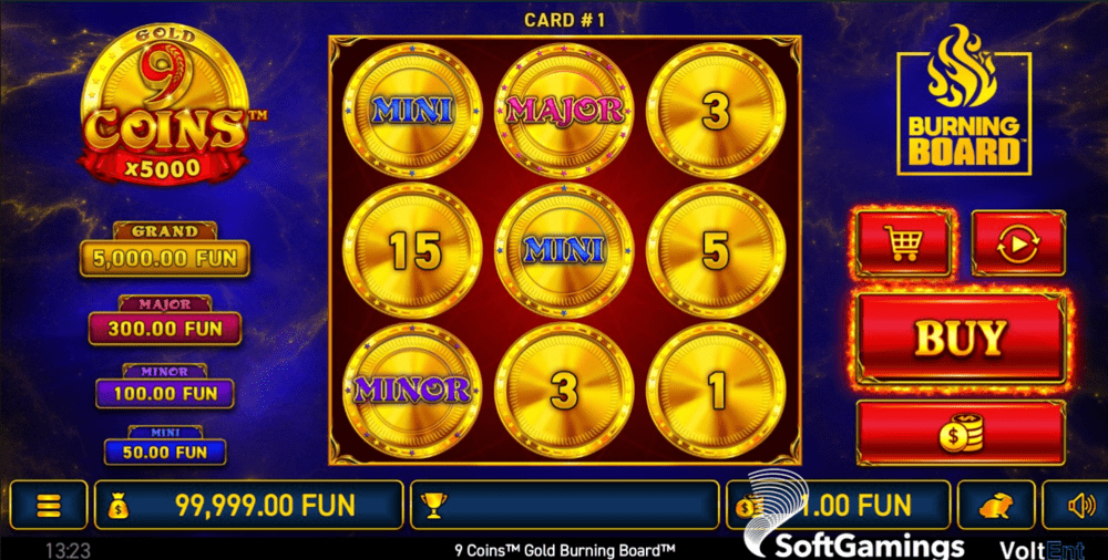 9 Coins Gold Burning Board™