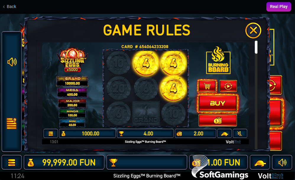 Sizzling Eggs™ Burning Board™